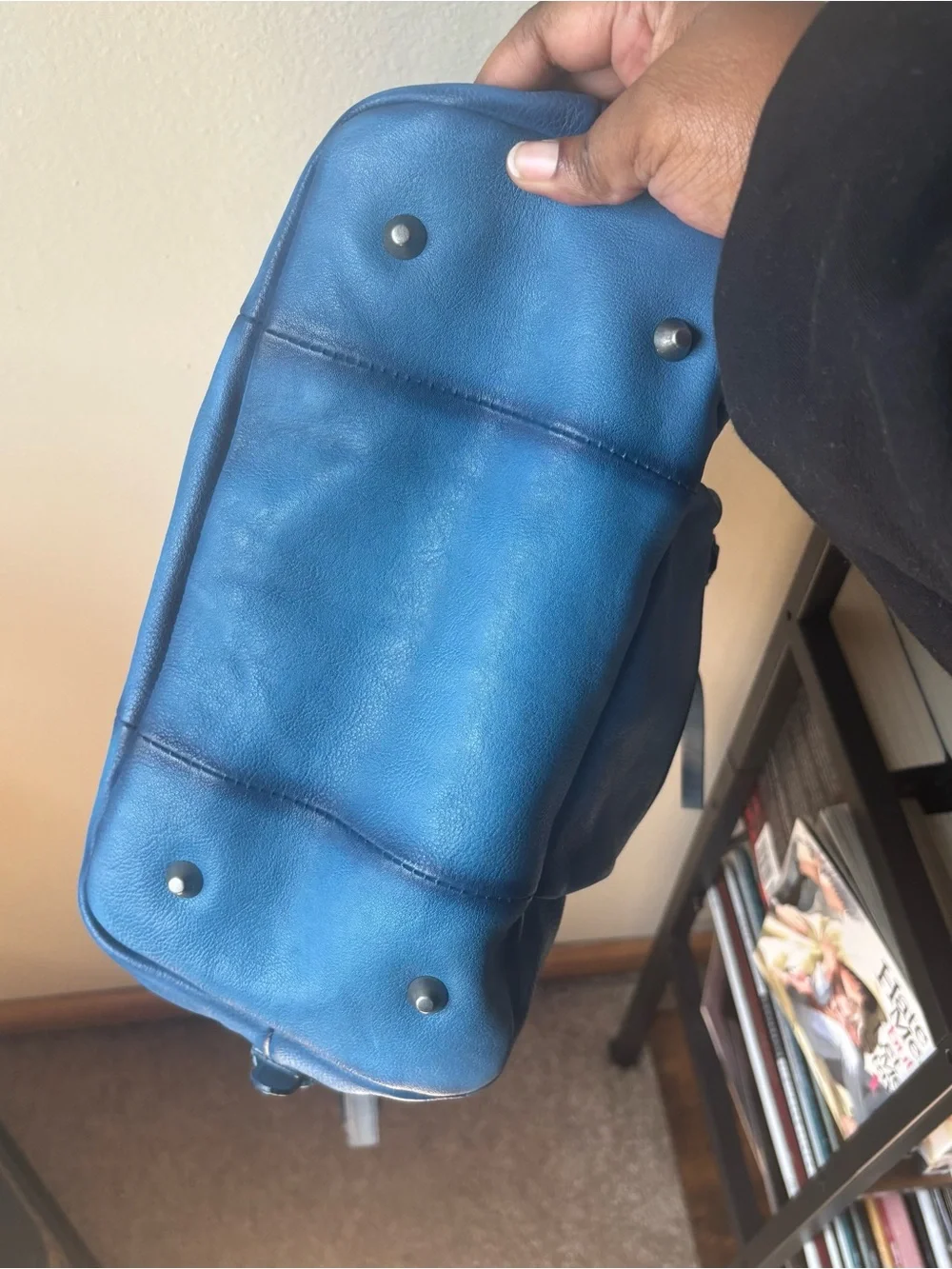Free People Baby Emerson Tote Bag in Santorini Blue - Picture 4 of 8